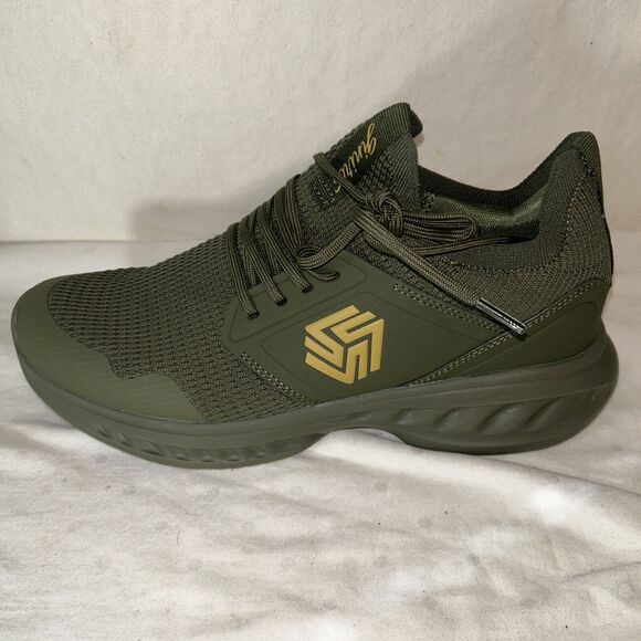 Womens Slip On Walking Shoes Gym Sneakers 10.5 Army Green - Picture 5 of 12
